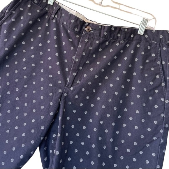 Dockers navy blue/white Nautical Print Mens 100% Cotton Chino Shorts Size 40 - Picture 2 of 6